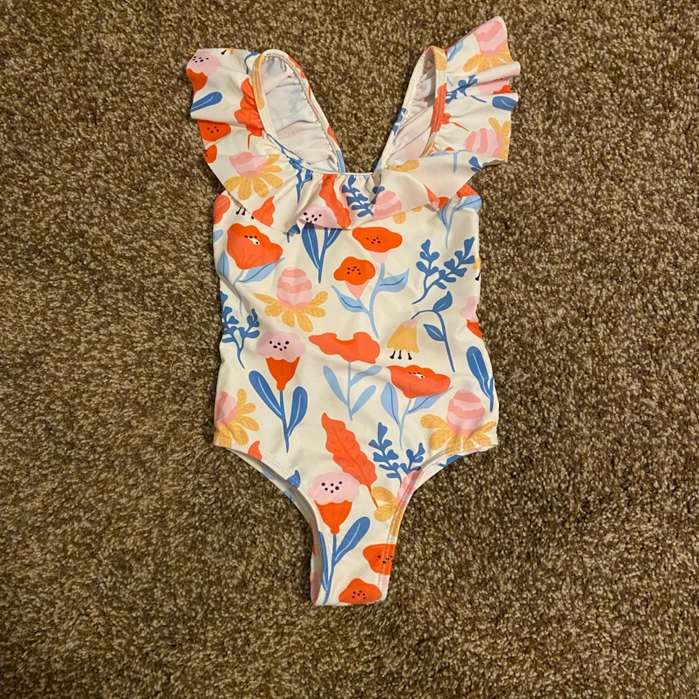 Floral Ruffle Swimsuit
